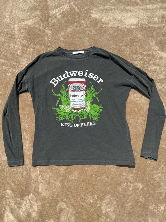 Junk Food Clothing Tops - Junk Food women’s Budweiser cotton long sleeve shirt